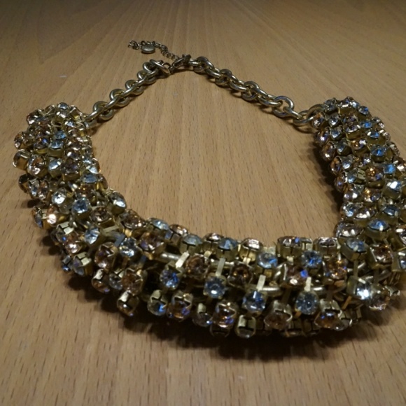 LOFT Jewelry - Loft Choker with Pink and Clear Rhinestone